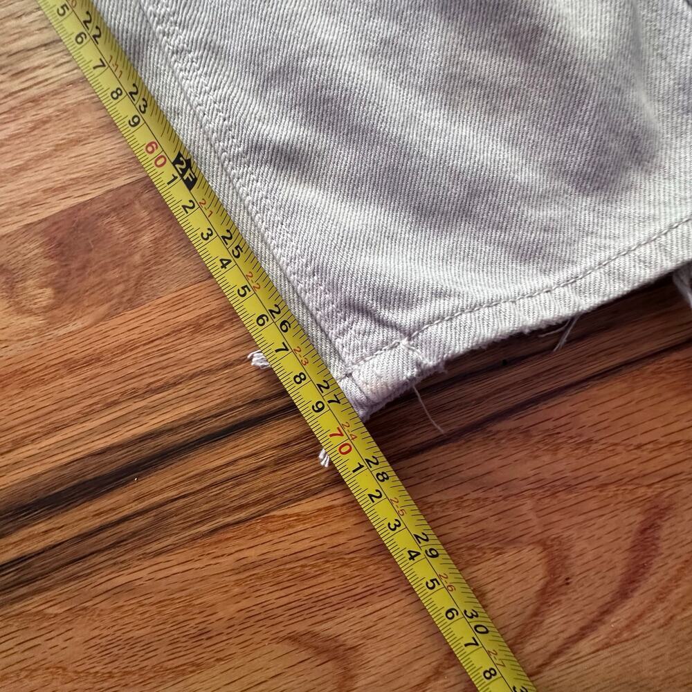 AMERICAN EAGLE x Jeans Womens 6 Long Gray Mom High Rise Stretch Light Wash sz 6 - Picture 4 of 8